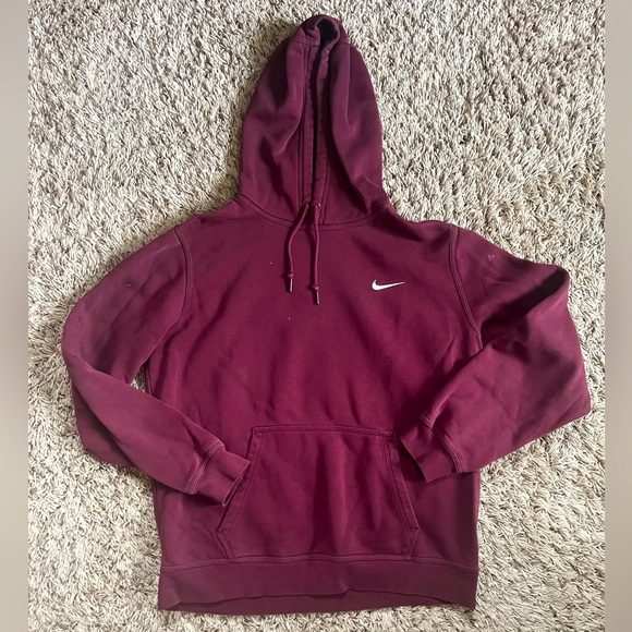 Nike Maroon Hoodie Men’s Large - Picture 1 of 5